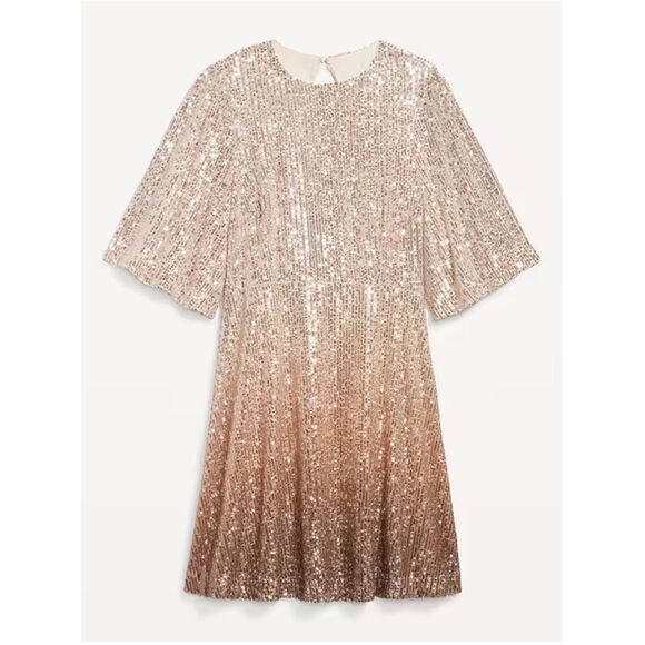 NWT Old Navy Ombre Sequined Mini-Dress Size Small - Picture 3 of 11